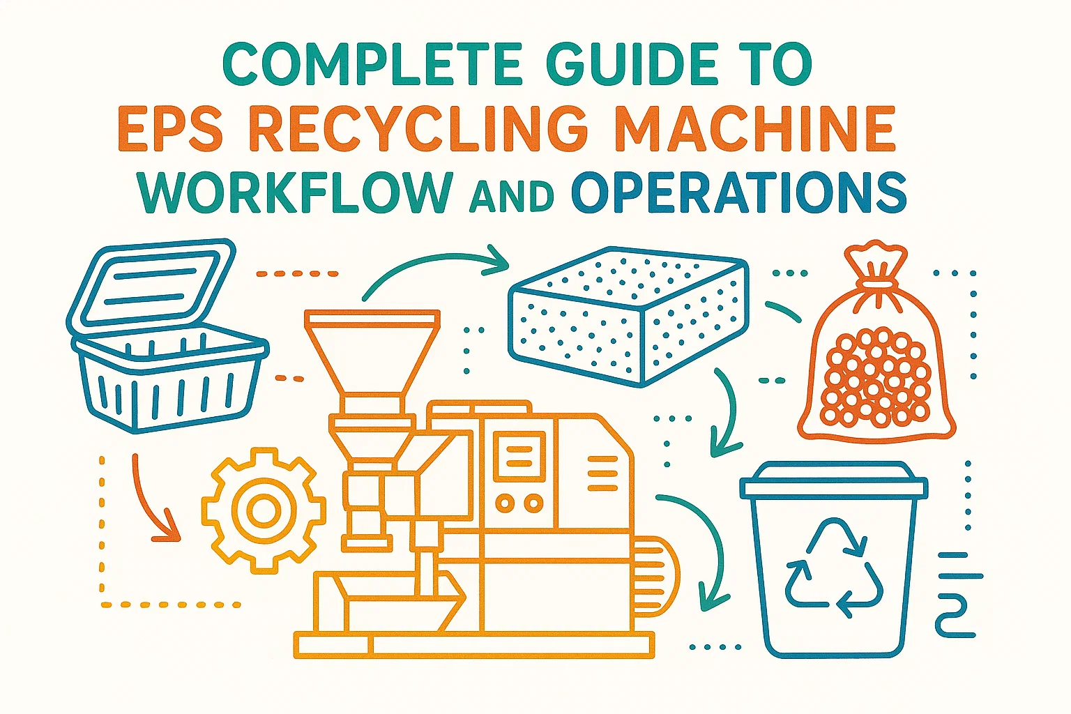 Guía completa del flujo operativo y operaciones de las máquinas de reciclaje de EPS