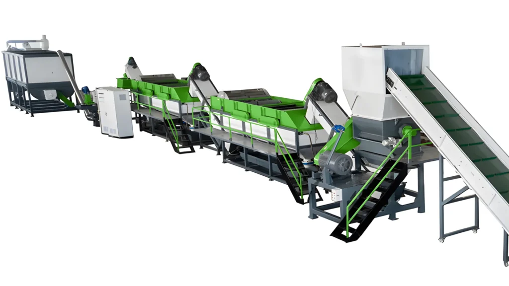 محة عن خط إعادة تدوير زجاجات بلاستيكية HDPE