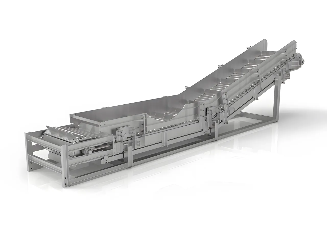 Convoyeur à déchets à chaîne