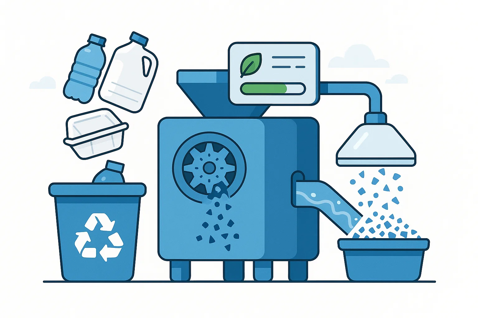 Jak vybrat správný stroj na recyklaci pevných plastů