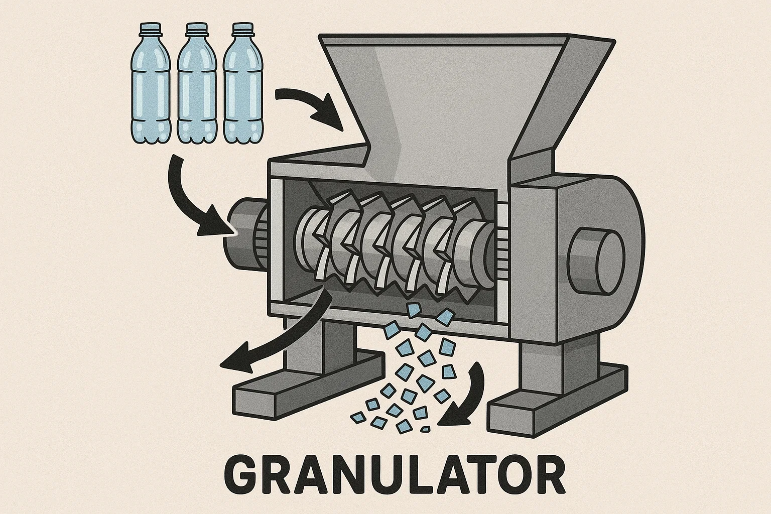 Granulator de sticle PET: Ghid complet pentru reciclarea eficientă a plasticului