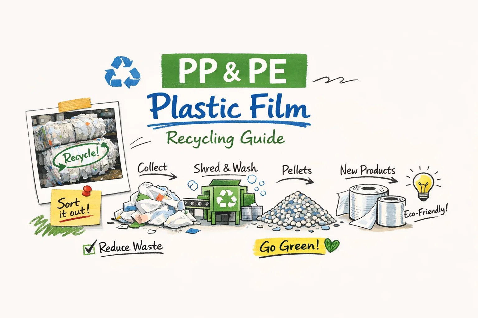 PP és PE műanyag fólia újrahasznosítási útmutató