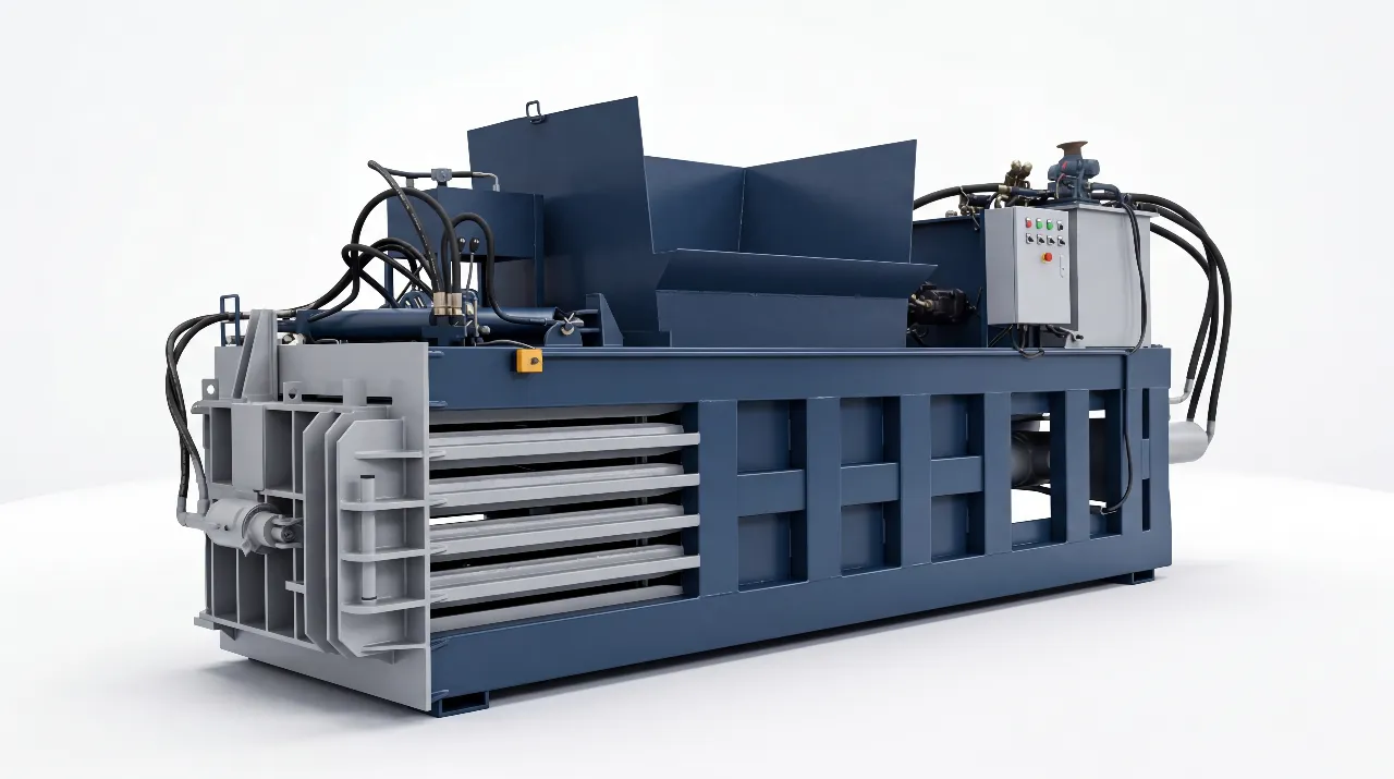 Poluautomatska horizontalna balirka – otvorena vrata