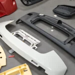 Algunos residuos plásticos de automoción