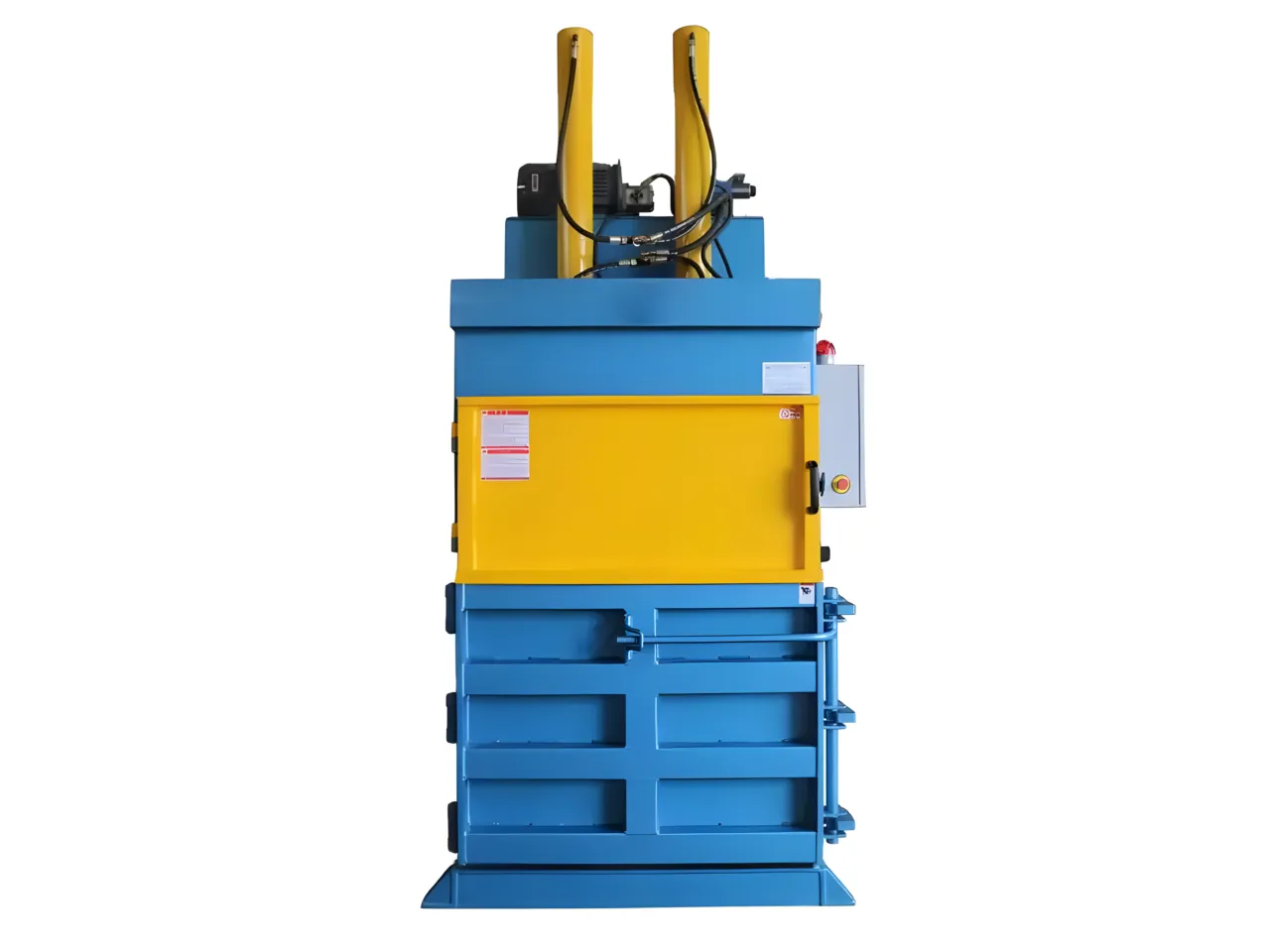 Vertikale Fasertextilballenpresse