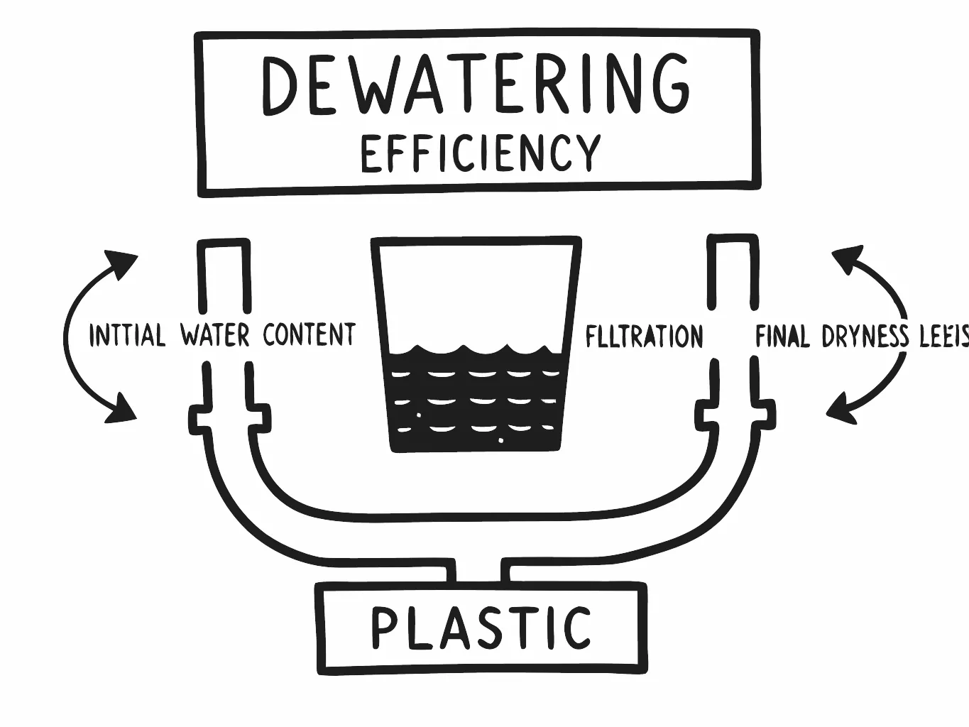 Maximizing dewatering efficiency for plastic films