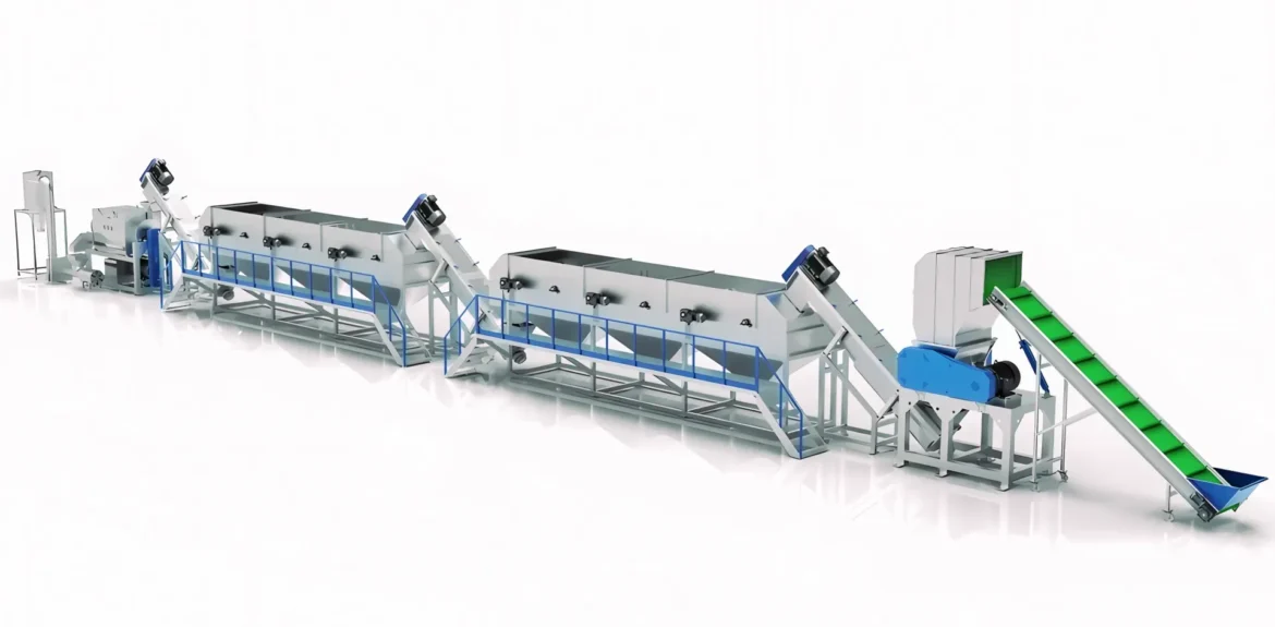 Plastic Washing Line for PE Film & Fabric Recycling