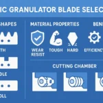 Comment choisir les lames d'un granulateur en plastique pour une efficacité optimale