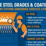 Knife Steel Grades & Carbide Coatings That Maximize Shredder Service Life
