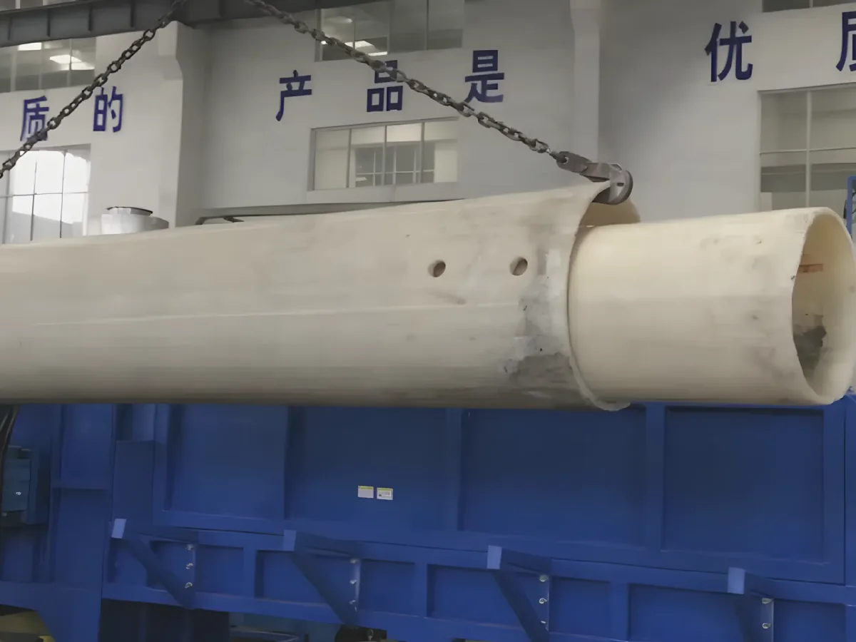 Horizontal HDPE pipe shredder video cover