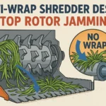 Anti-Wrap Shredder Design: 4 Keys to Stop Rotor Jamming