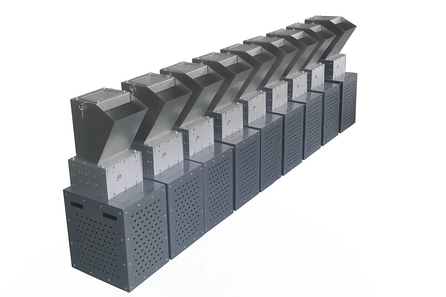 Front view of the RTM Compact Shredder.