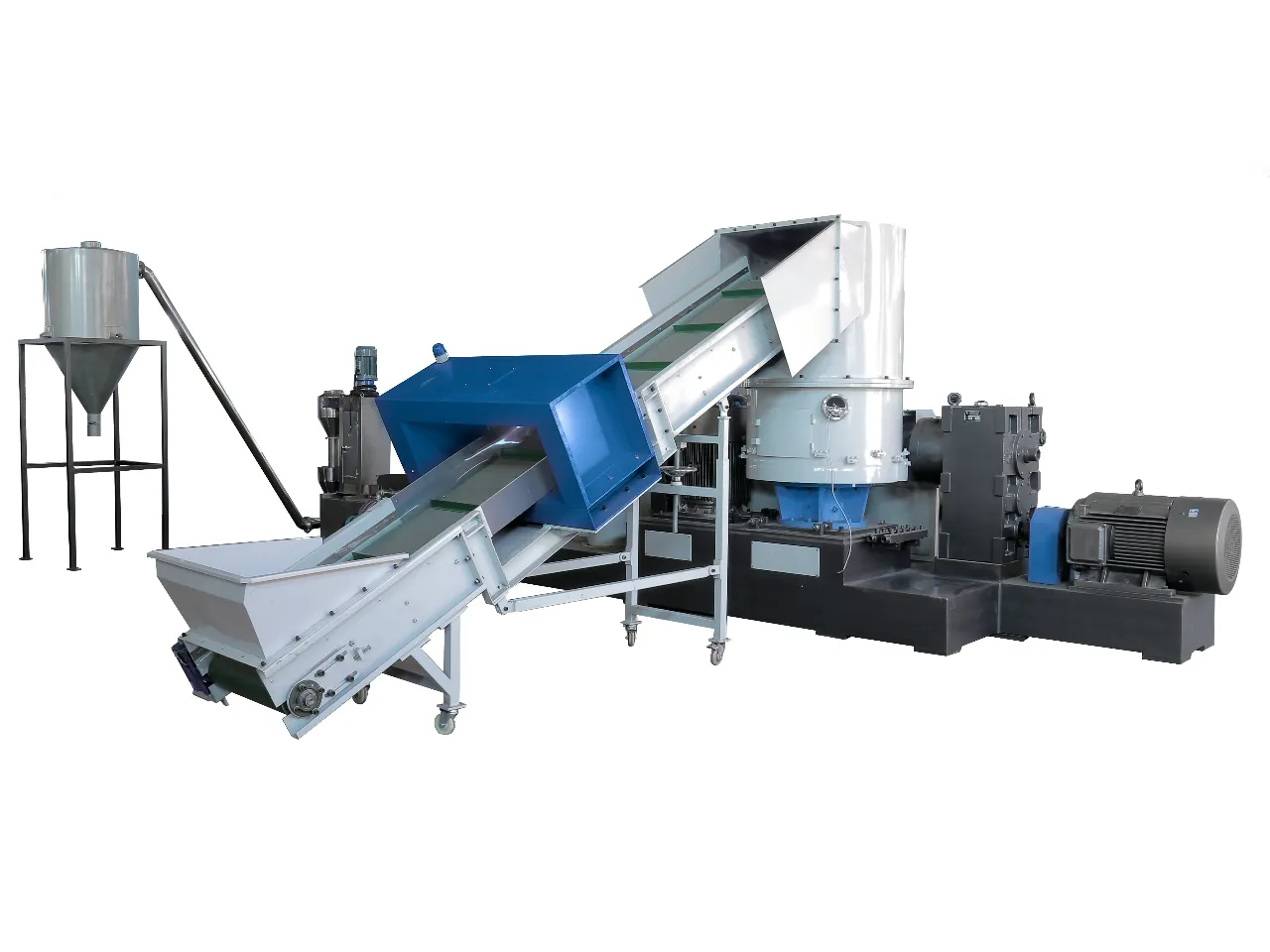 Peletizadora de anillo de agua para bolsas tejidas de película plástica de PP y PE