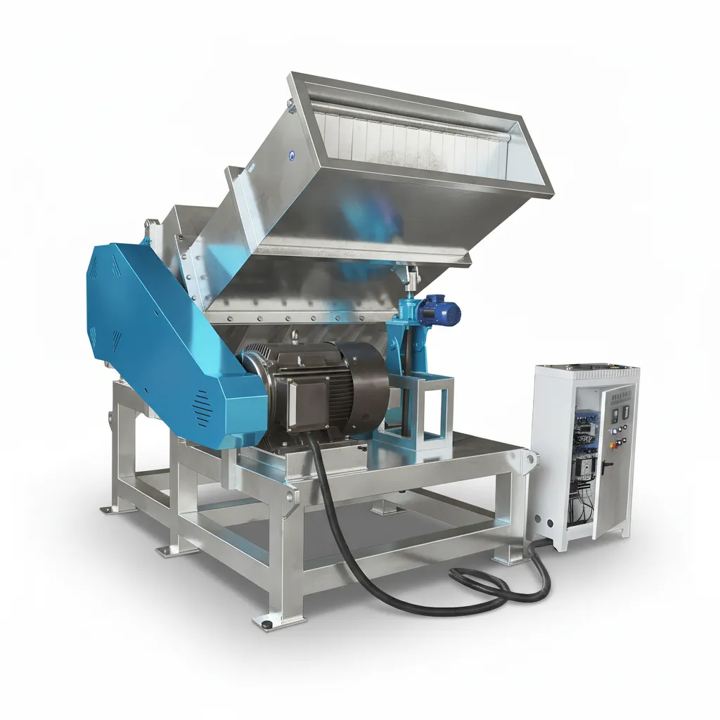 Plastic Tray Horizontal Crusher PVC Sheet Shredder