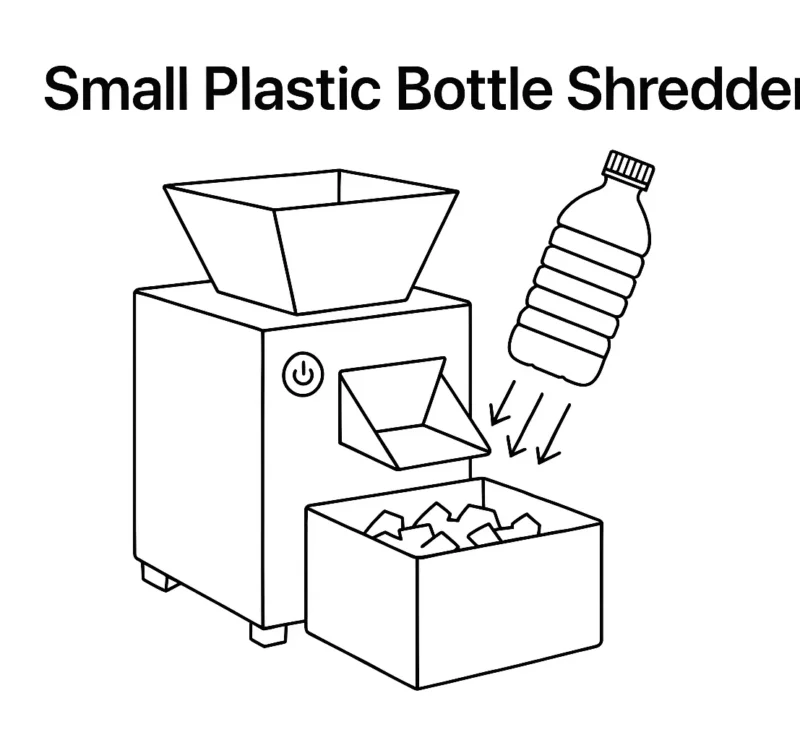 Petit broyeur de bouteilles en plastique