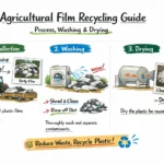 농업용 필름 재활용 안내: 공정, 세척 및 건조