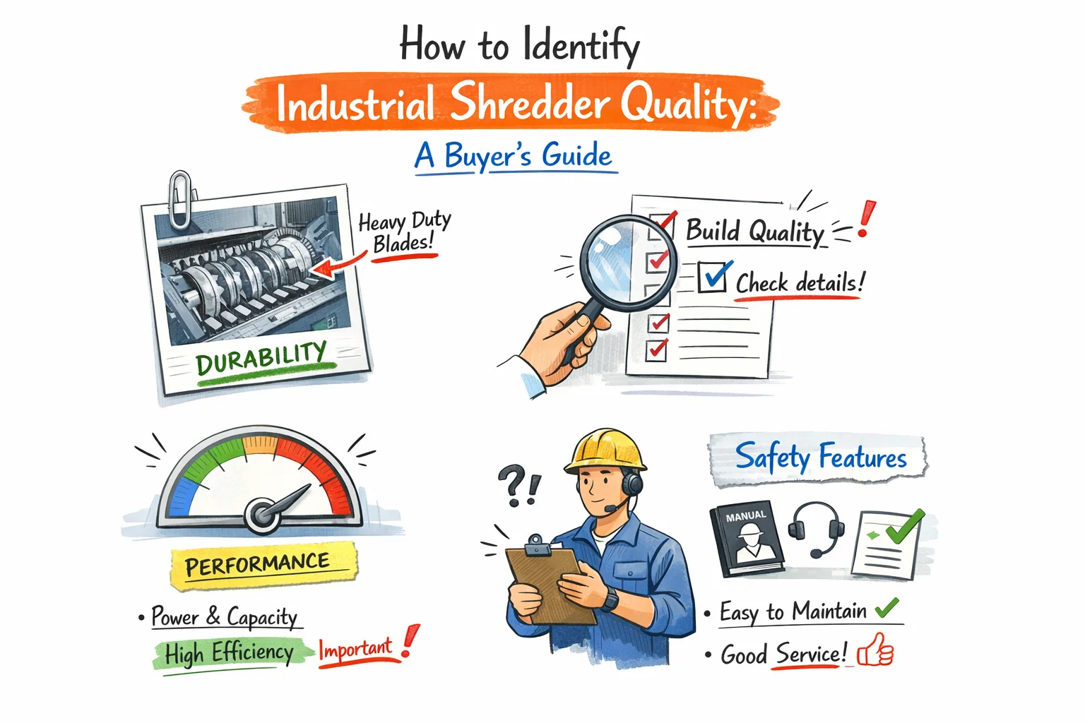 How to Identify Industrial Shredder Quality
