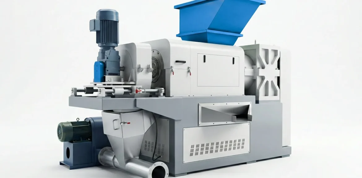 Plastic Film Squeezer and Densifier Machine for Drying and Compacting PE/PP Soft Plastics