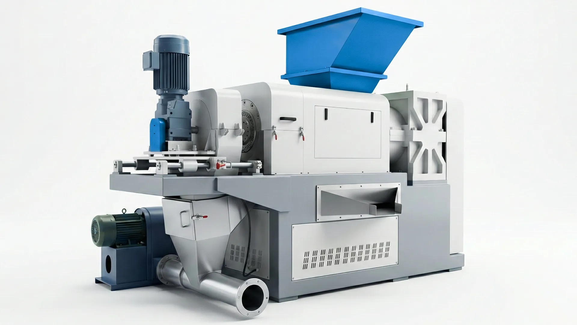 Machine de compression et de densification de films plastiques pour le séchage et le compactage des plastiques souples PE/PP