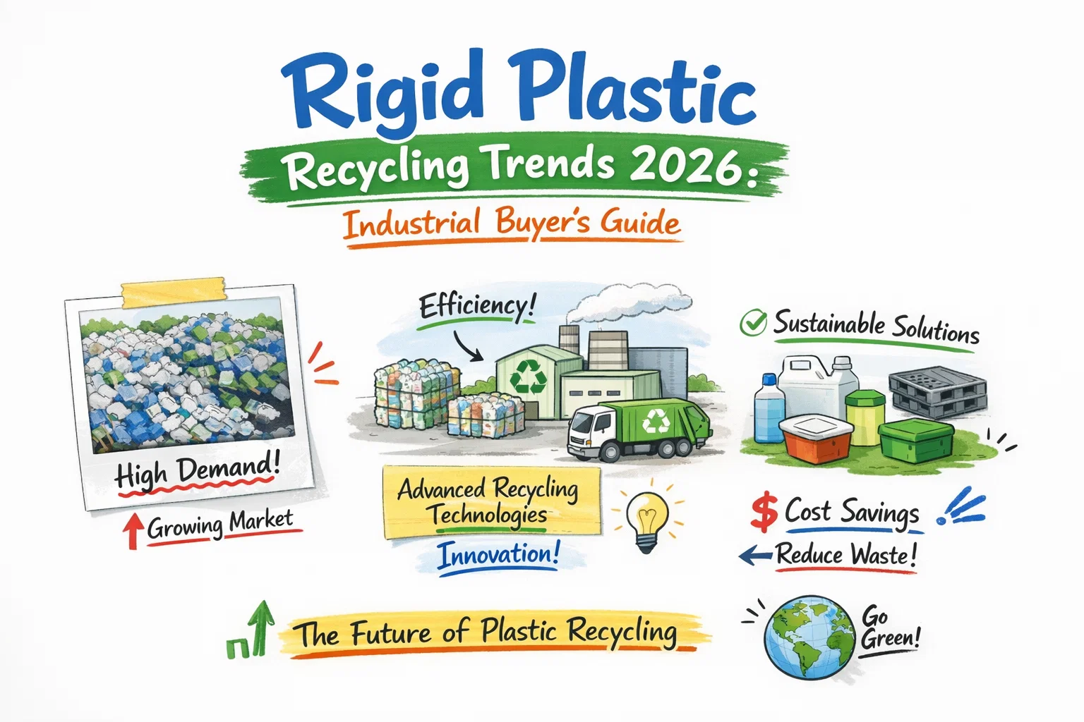 Trends beim Recycling von Hartkunststoffen 2026: Leitfaden für industrielle Einkäufer