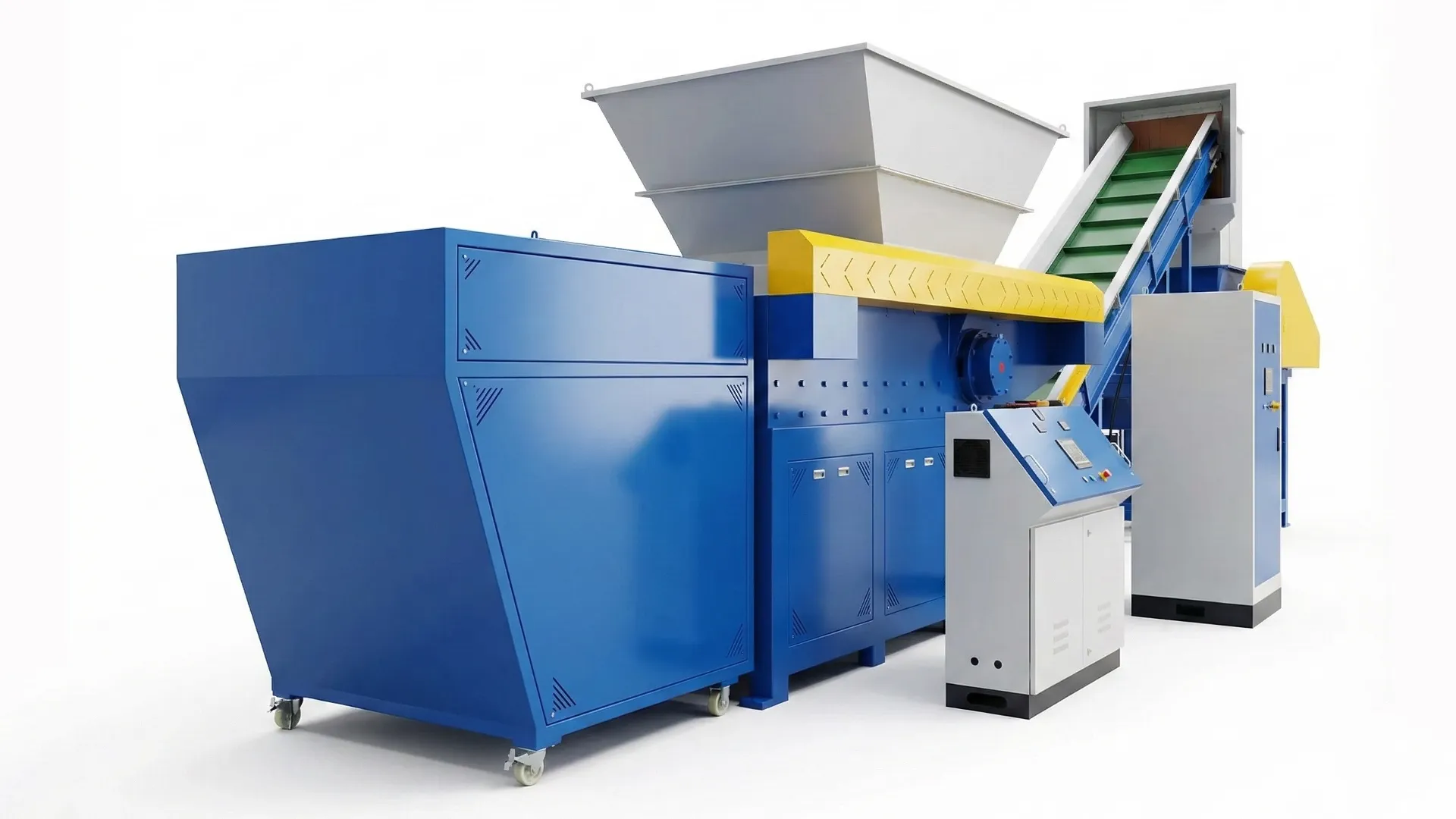 Single Shaft Shredder for Rigid Plastic Recycling