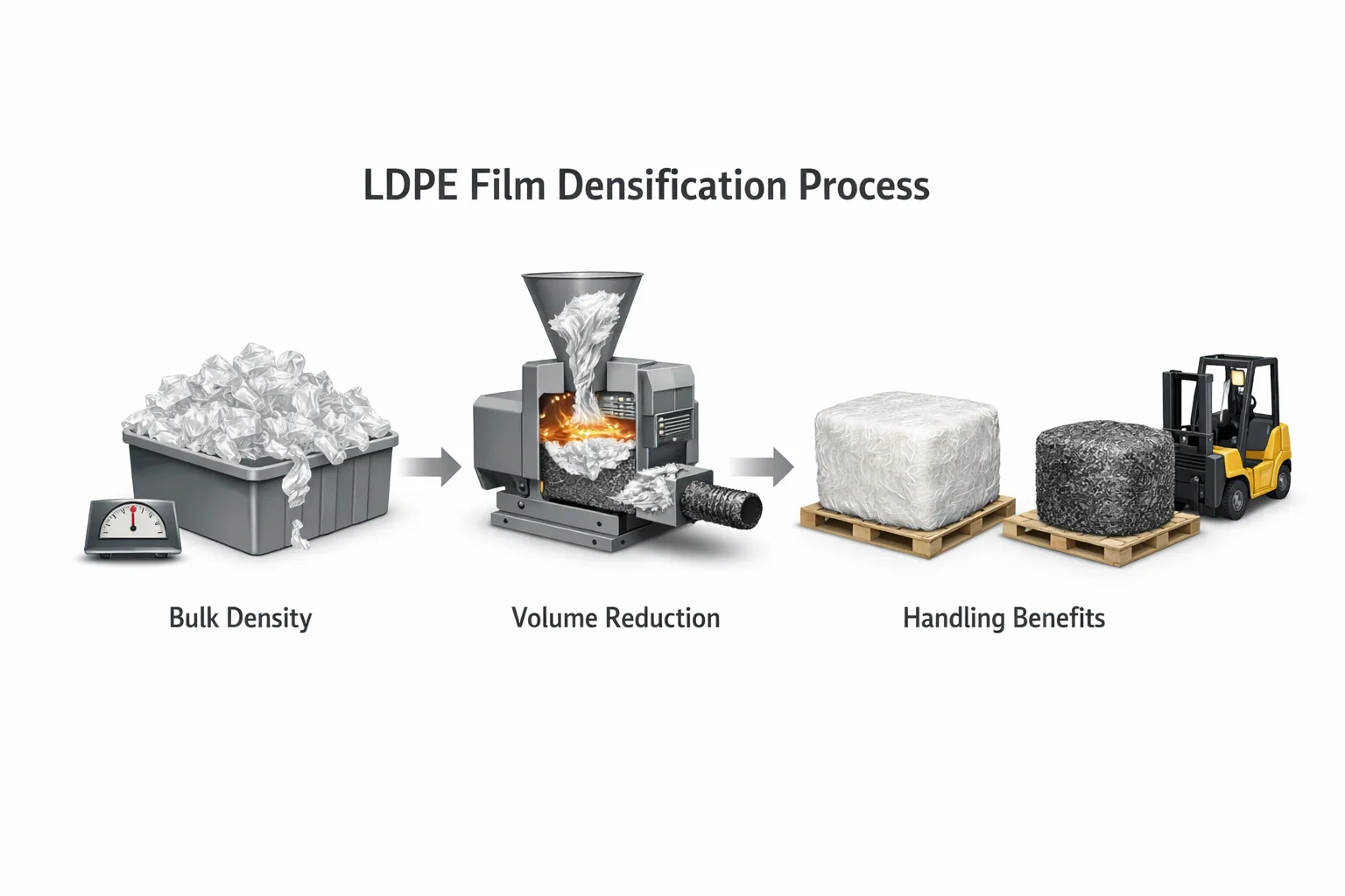 LDPE Film Densification Process