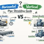 دليل تقطيع الأنابيب الأفقي مقابل الرأسي