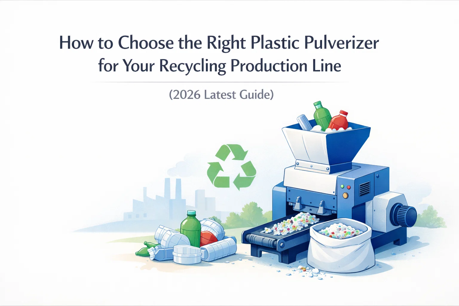 Como escolher o pulverizador de plástico certo para sua linha de produção de reciclagem (Guia atualizado de 2026)