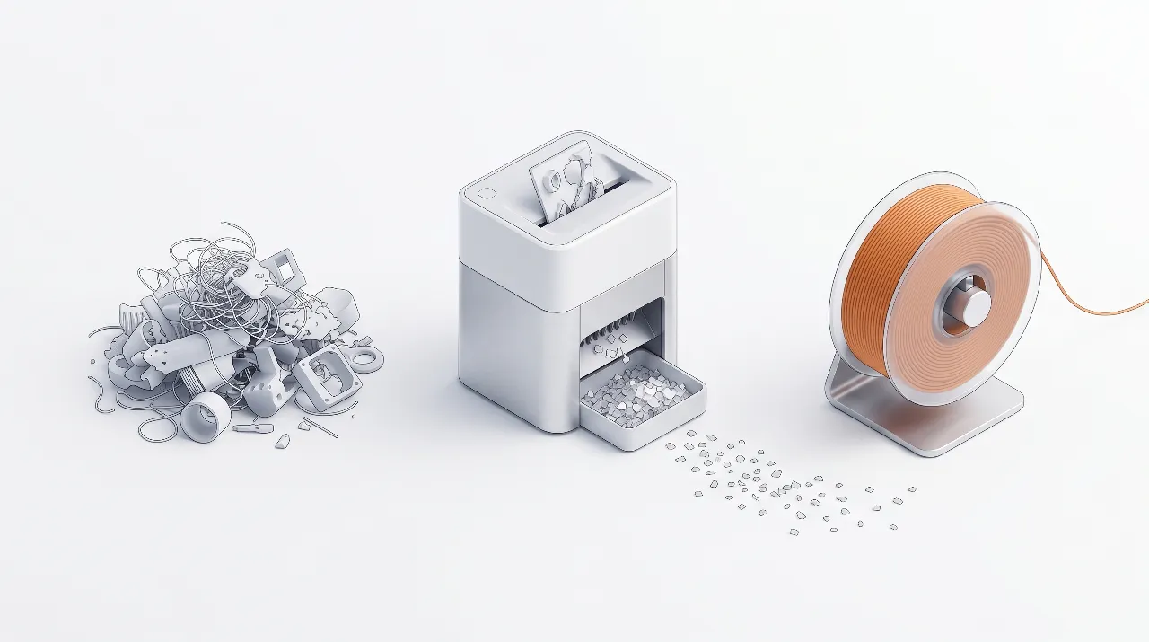 Macchina Trinciatrici di Filamento di Stampante 3D: Guida Completa per il Riciclaggio a Chiusura di Cerchio