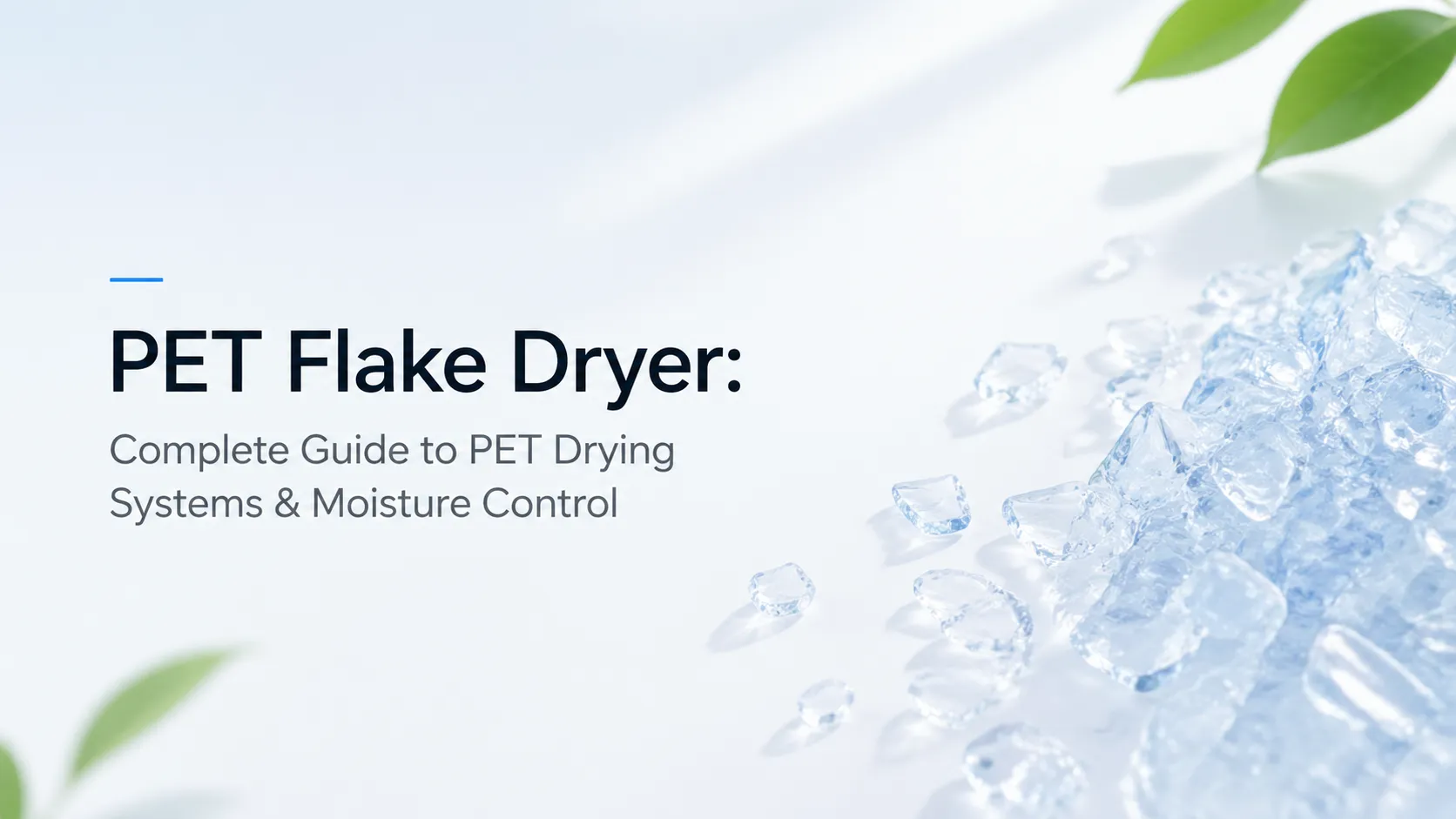 Guida Completa al Secchio di Pellet di PET: Sistemi di Essiccazione e Controllo dell'Umidità di PET