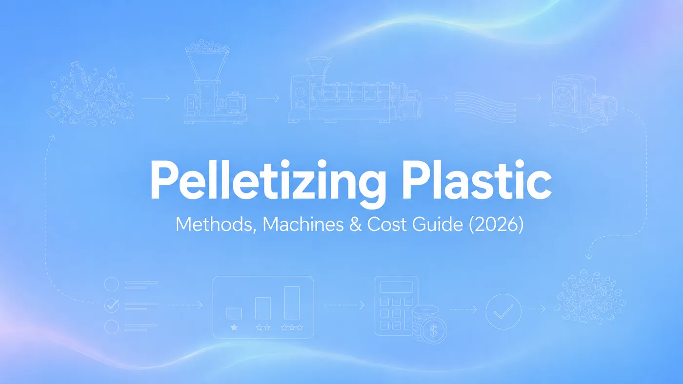 Pelletizing Plastic: Methods, Machines & Cost Guide (2026)