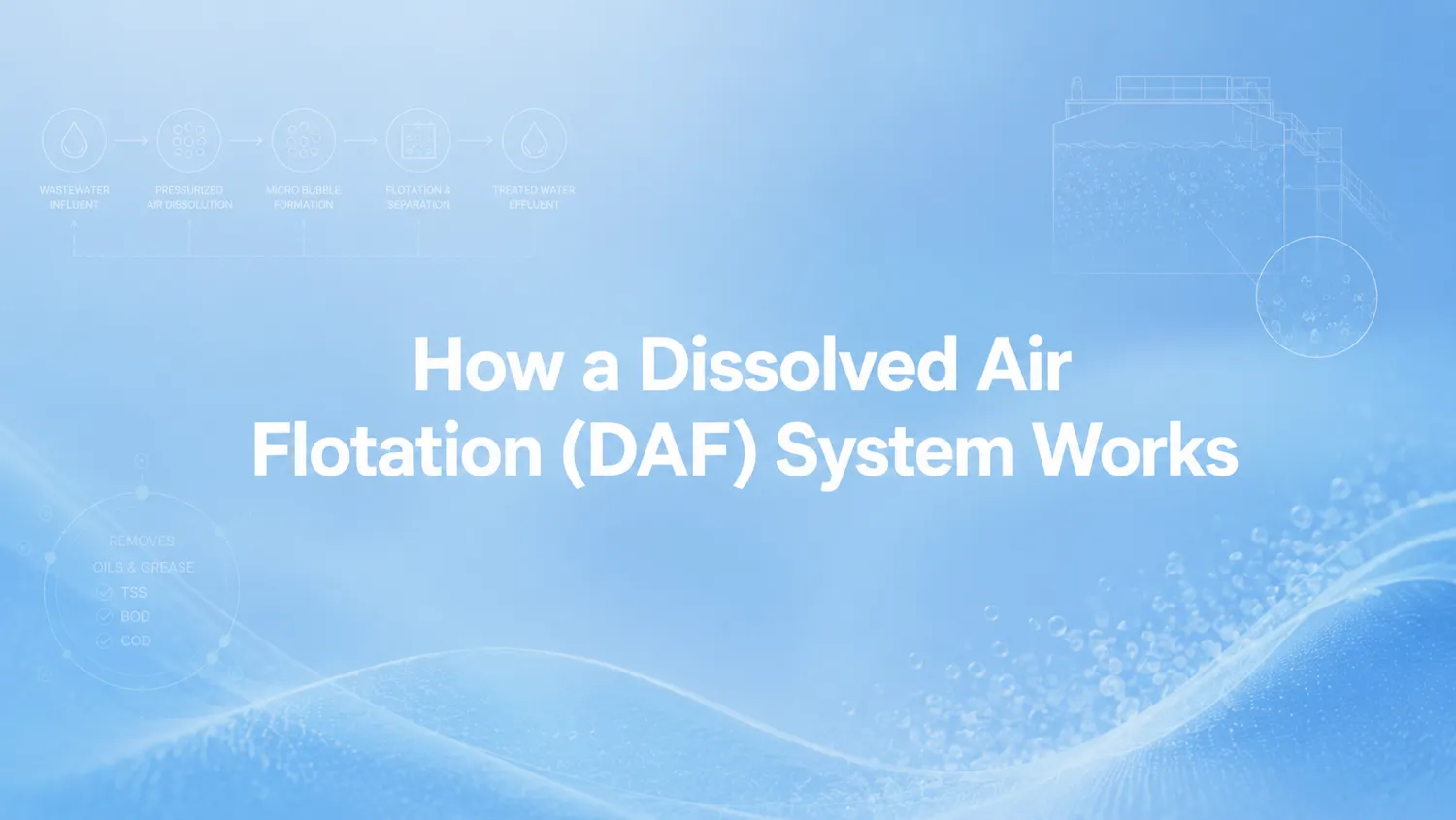 How a Dissolved Air Flotation (DAF) System Works