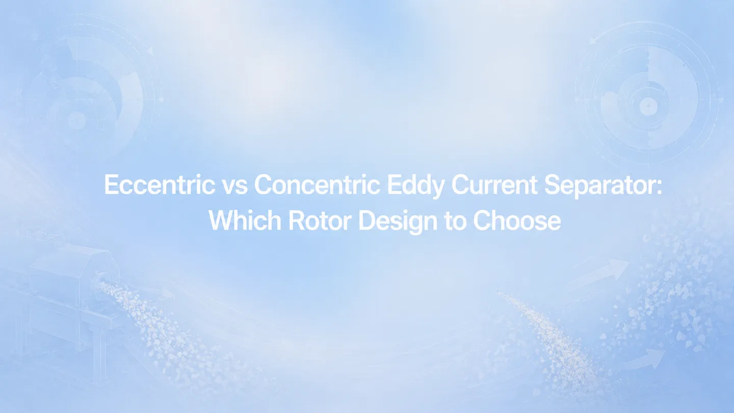 Ecентаal versus concentrisch eddy current separator: Welke roterende ontwerp kiezen?