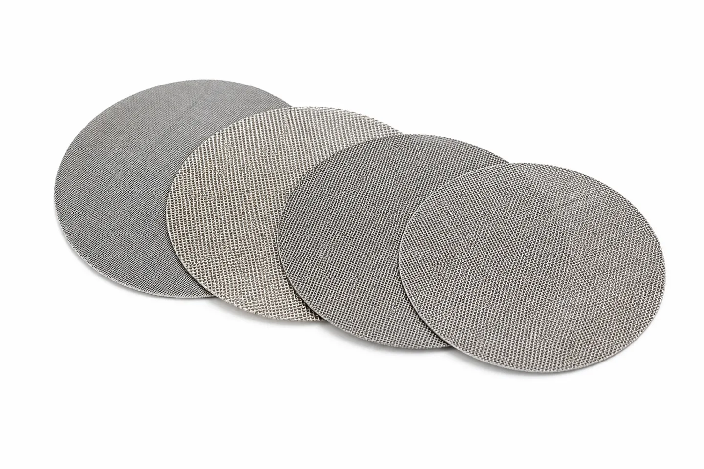 Round stainless steel melt filter screens for plastic pelletizers
