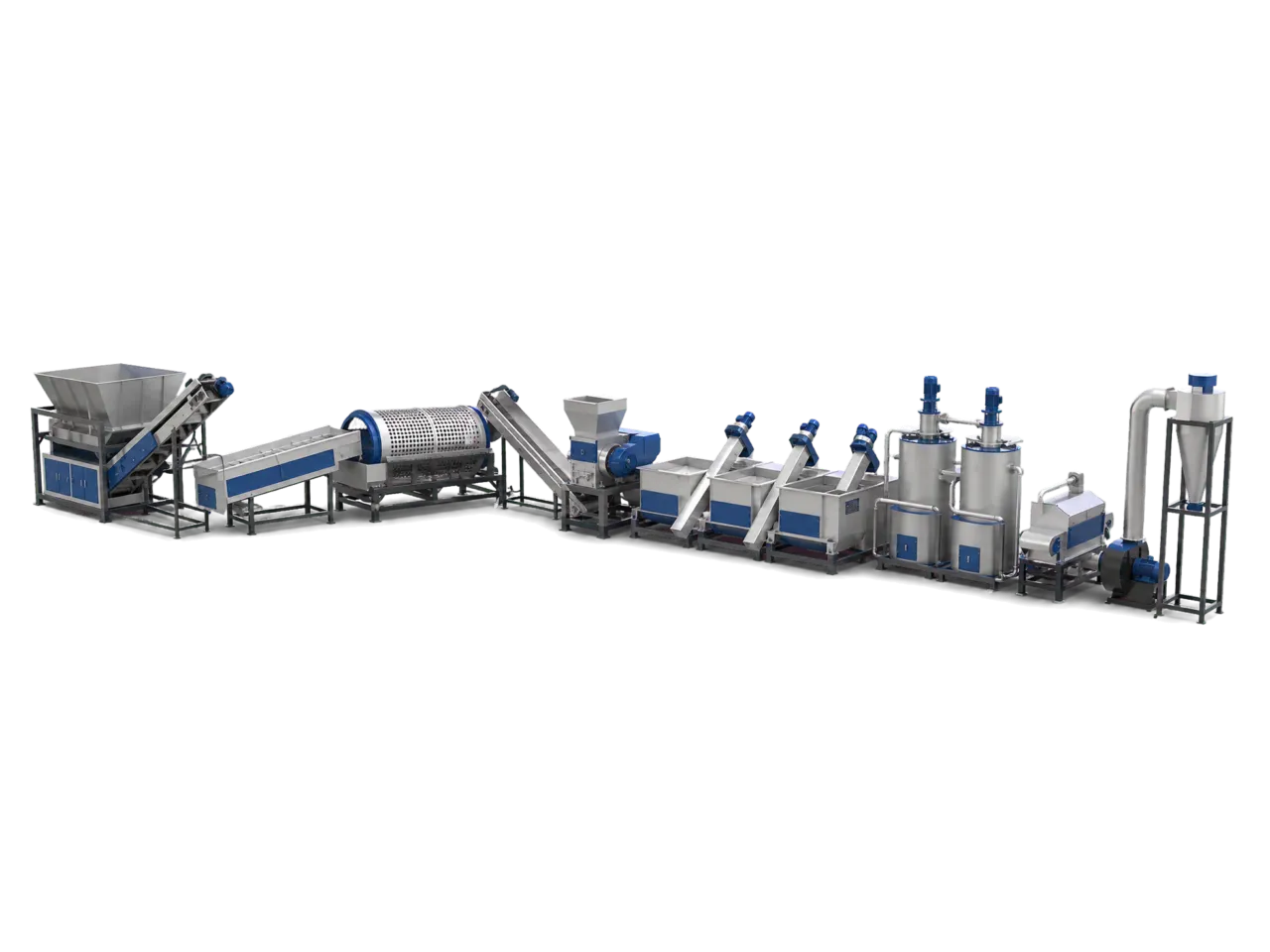 PET bottle recycling washing system