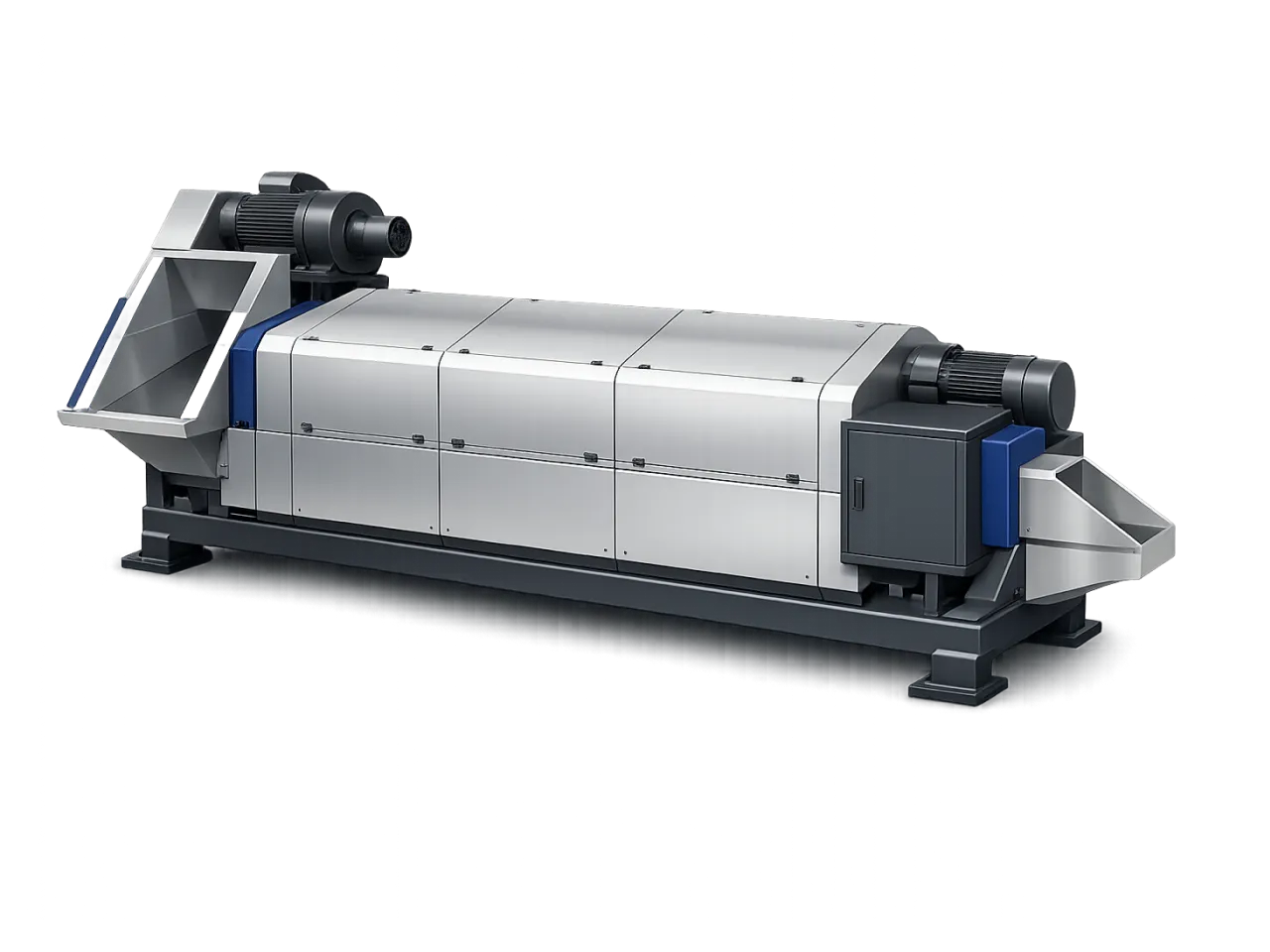 Plastic recycling drying system