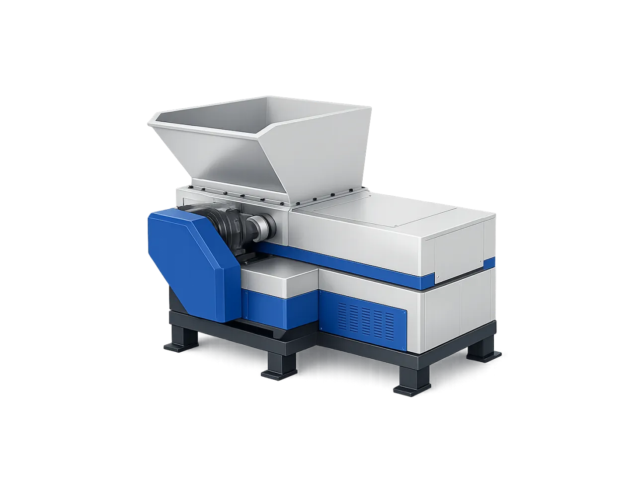 Industrial plastic shredder machine