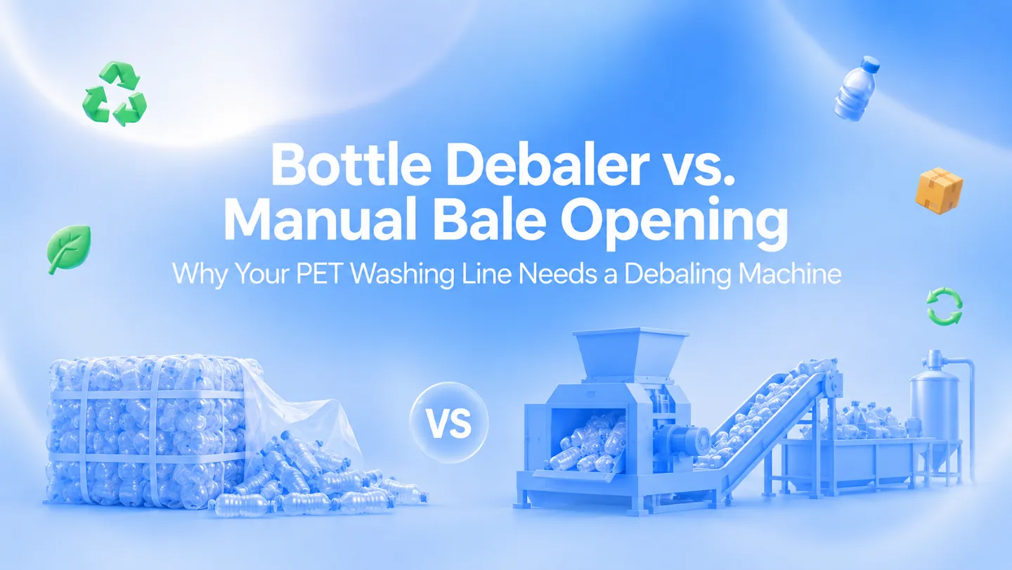 Bottle Debaler vs. Manual Bale Opening: Why Your PET Washing Line Needs a Debaling Machine
