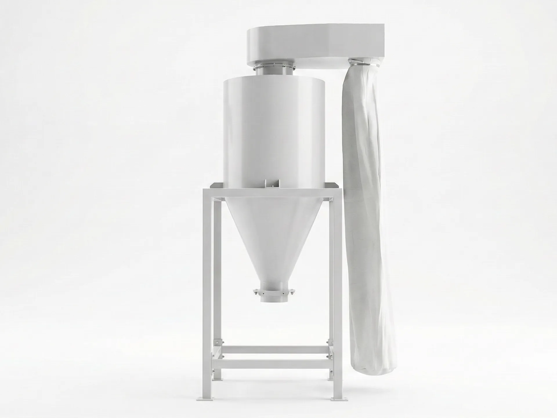 Dust collection hopper for clean workspace