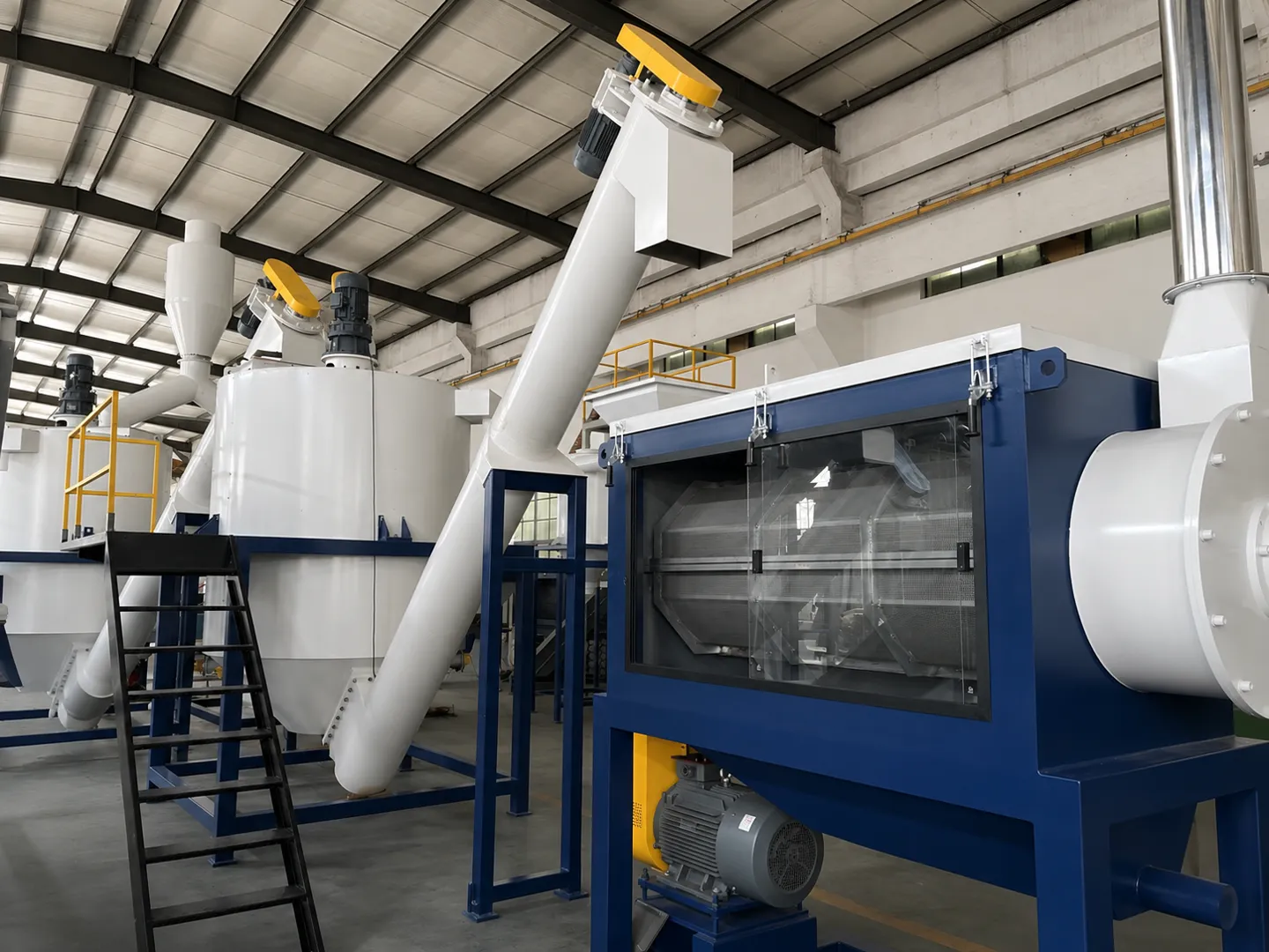 HW49 HDPE horizontal dewatering machine installation