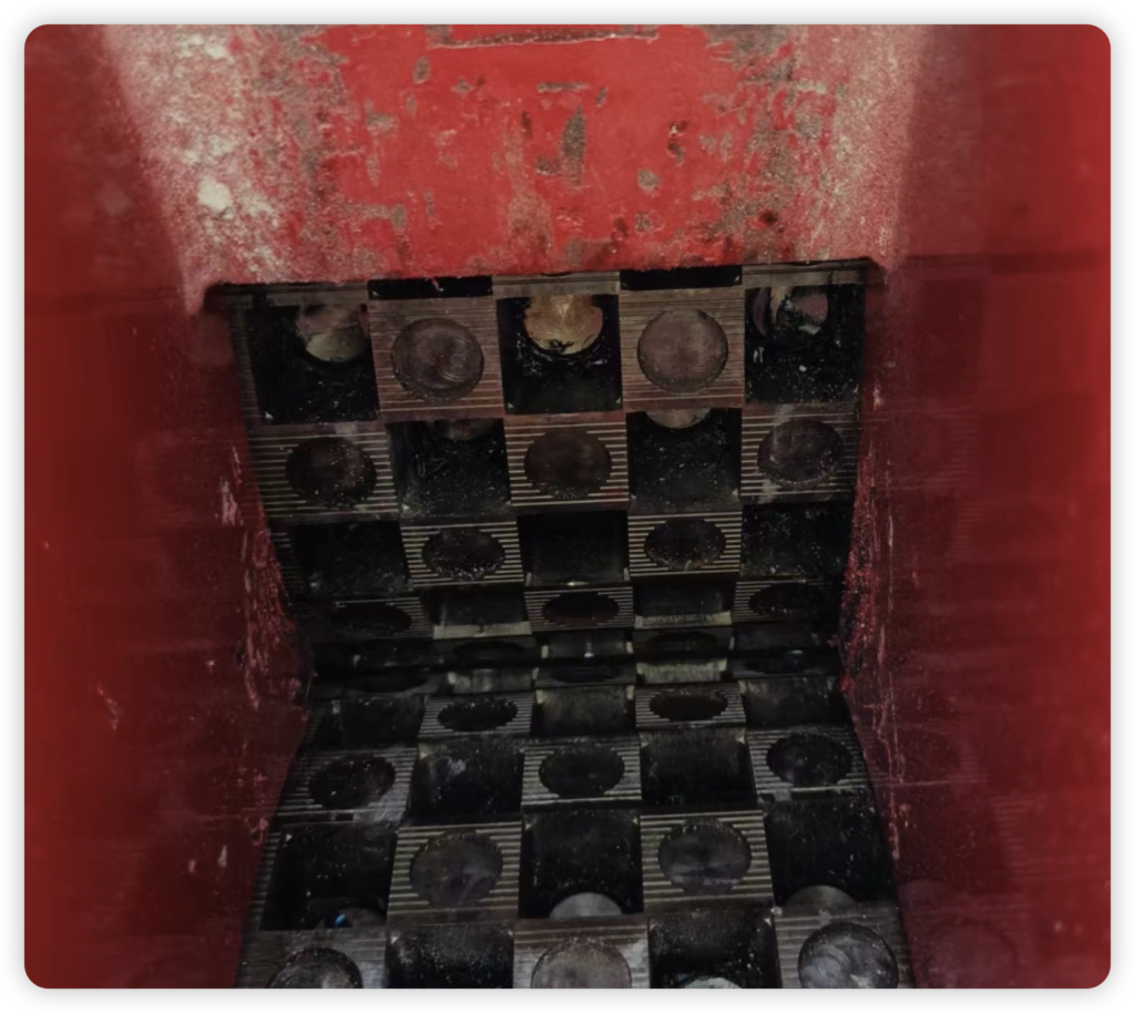 Lead ingot cold cutting machine component diagram